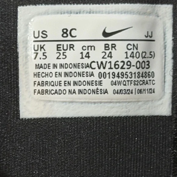 Nike Air Max Bolt Toddler shoes in a black and grey colorway. new US 8C unisex - Picture 6 of 10